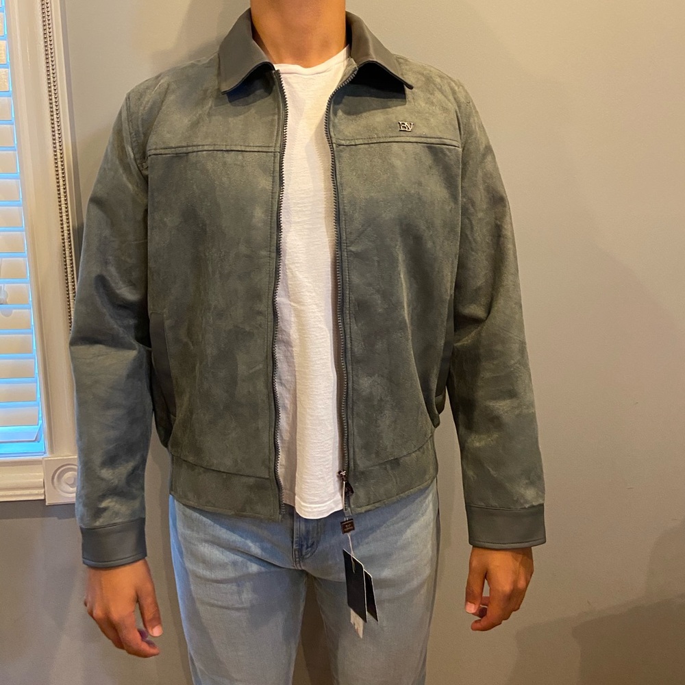 Vintage suede Italian leather jacket
